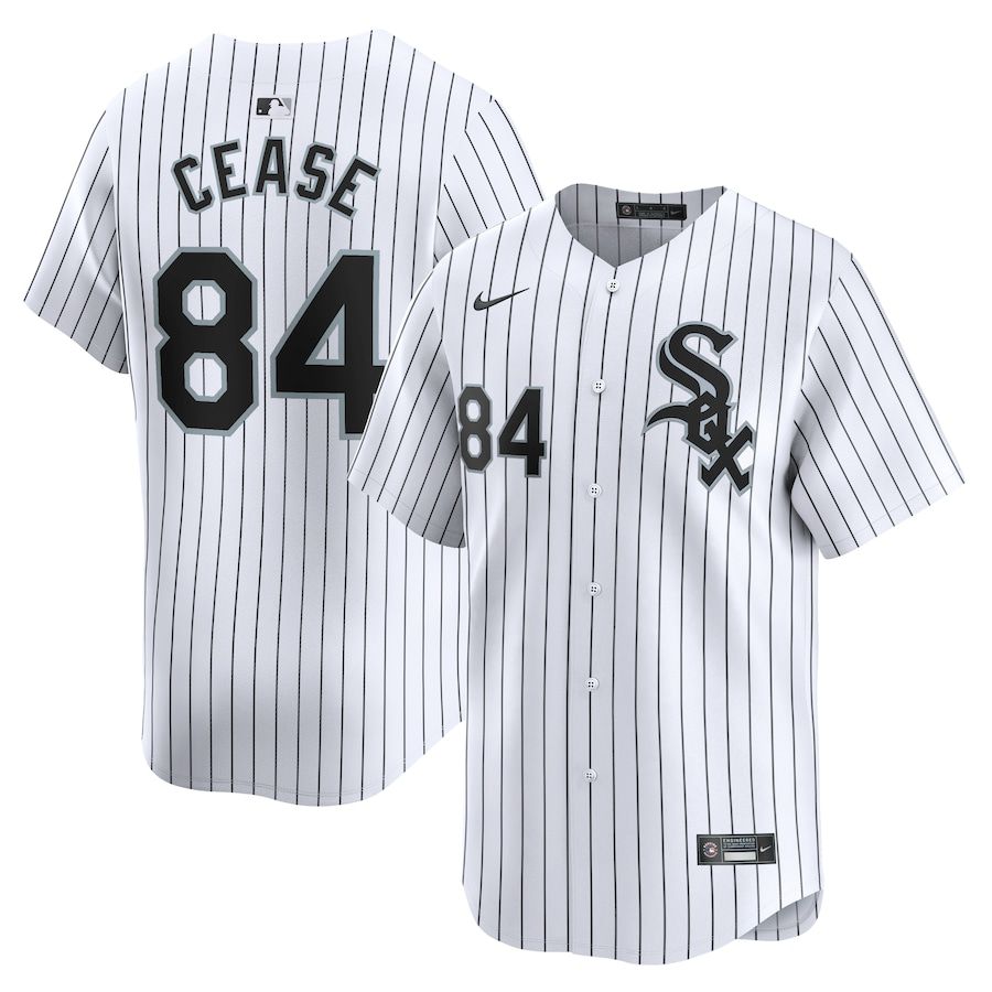 Men Chicago White Sox #84 Dylan Cease Nike White Home Limited Player MLB Jersey->->MLB Jersey